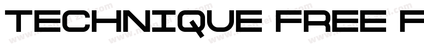 Technique Free Font字体转换